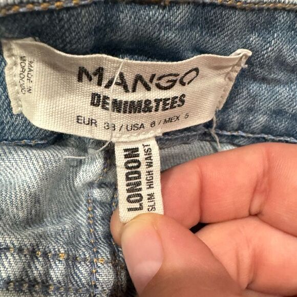 Mango London Slim High Waist Jeans Women’s 6 - Picture 4 of 5